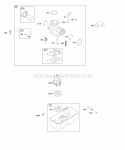 Carburetor Fuel Supply Diagram and Parts List for 09L902-0132-E1  Briggs and Stratton Engine